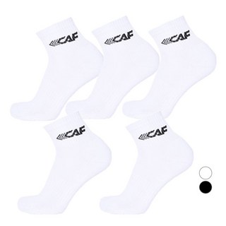 르까프 남성용 스포츠 단목 양말 5켤레 세트 LE4A168, 화이트(LE4A168WHS), 1세트