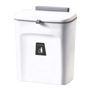 掛式垃圾桶 白色 9L 內桶 優質環保PP, 26 x 29.5 x 16cm