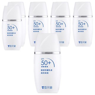 雪芙蘭 臉部防曬乳液 高效保濕 超微粒 防曬因子 SPF 50+, 30g, 6瓶