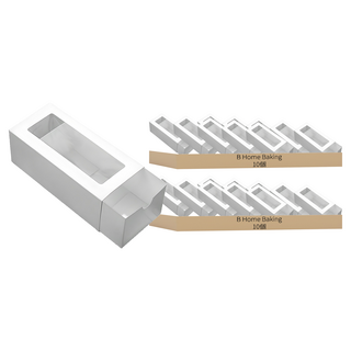 B Home Baking 透明上窗抽屜式禮盒 1708, 白色 + 透明色, 20個