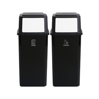 comet 深型分類垃圾桶, 黑色
