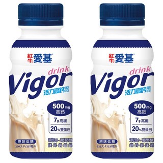 RED COW 紅牛 愛基 活力高鈣 原味低糖, 237ml, 2入