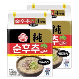 OTTOGI 不倒翁 黑胡椒牛骨風味湯麵 110g, 8包