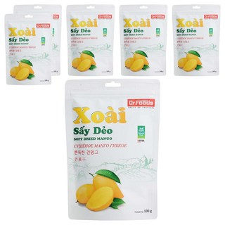 Dr.Foods 芒果乾 6入 - Q彈有嚼勁 酸甜適中 獨立包裝, 100g