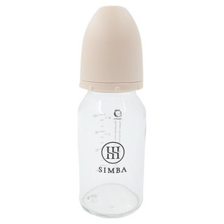 Simba 小獅王辛巴 蘊蜜質金玻璃標準防脹氣奶瓶 新生專用, 杏茶, 120ml, 1個