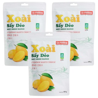 越南芒果乾 果肉厚實Q彈 酸甜適中, 100g, 3入