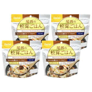 Onisi 尾西 沖泡即食飯 松茸風味, 100g, 4包