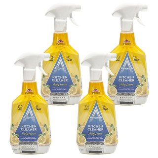 Astonish 速效廚房去汙清潔劑 清新檸檬香 天然精油配方 有效去除油脂和污垢, 750ml, 4瓶