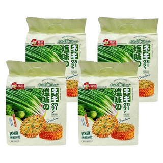 日日旺 福伯 香蔥薄脆餅乾, 260g, 4包