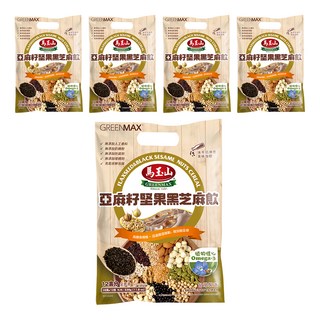 馬玉山 亞麻籽堅果黑芝麻飲, 28g, 12包, 5袋