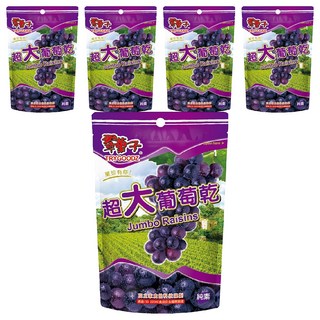 TRYGOODZ 翠菓子 豆之家 超大葡萄乾鮮果乾 280g x 5包 (大顆飽滿、健康零食、獨立包裝)