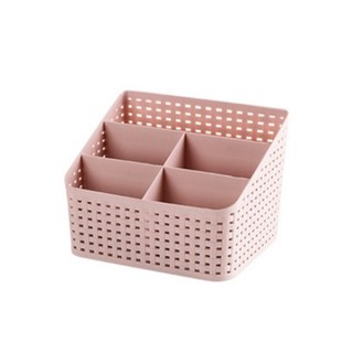 더자카 5칸 화장품 정리함, 핑크, 1개