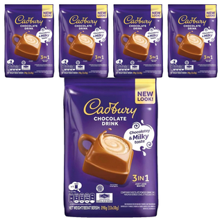 Cadbury 吉百利巧克力飲品 3合1即溶可可粉 390g, 30g, 13包, 5袋