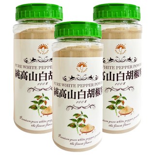 新光洋菜 100%純高山白胡椒粉 馬來西亞產地, 260g, 3罐