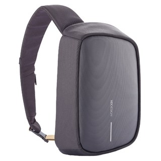 XDDESIGN 桃品國際公司貨 Bobby Sling 防盜單肩運動休閒包 防潑水表面材質 專利USB外接充電 強韌防割穿夾層設計, 36 x 23 x 9cm, 烏特勒支黑