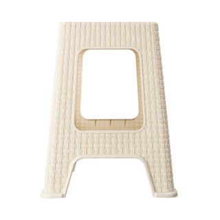 雅歌藤藝塑膠休閒餐椅 47cm 375 x 375 x 470mm, 米色, 1張