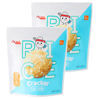 Nutrinini 脆妮妮 池上米餅 台灣在地池上米 非油炸 無添加 入口即化, 原味, 30g, 2包