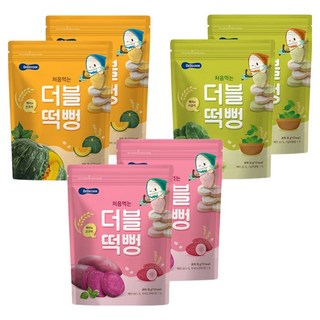 베베쿡 처음먹는 더블떡뻥 백미와 고구마 30g 2p + 시금치 30g 2p + 단호박 30g 2p, 1세트