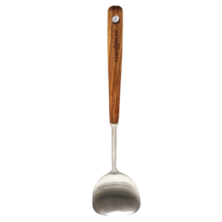 PUSH 普旭 304不鏽鋼黃花梨木手柄煎鍋鏟, 鍋鏟38*10CM, D303, 1支