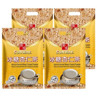 鄉味 冰糖杏仁茶 300克 富含多種膳食纖維 早餐/點心/宵夜好良伴, 30g, 10包, 4袋