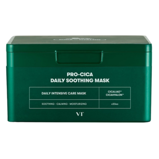 VT COSMETICS 積雪草舒緩抽取式面膜 30天舒緩肌膚 內附夾子 早安面膜, 30入, 1組