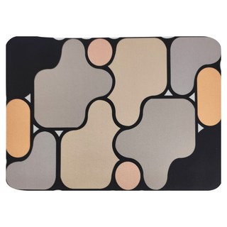 幾何拼接瞬硅藻土軟腳踏墊, 漠北咖, 1個