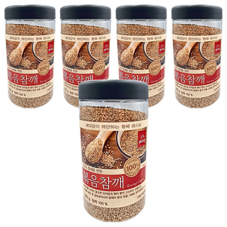 Baedaegam 炒芝麻粒 100% 韓國產, 280g, 5罐