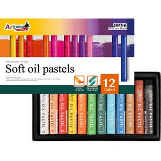 Artmate 專家用軟式油畫棒, 1個, 12色