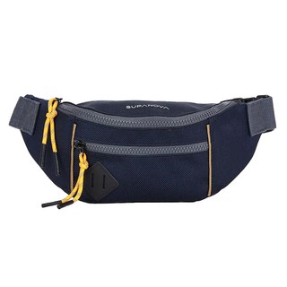 SUPANOVA 探險家系列 防潑水生活休閒腰包 - 100% 聚酯纖維, 31cm X 15cm X 10cm, 星辰藍
