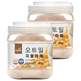 Tojongherb 韓國產燕麥穀物拿鐵粉, 800g, 1罐, 2罐