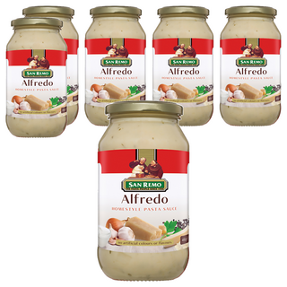 SAN REMO 頂級麵醬 義式白醬, 480g, 6罐