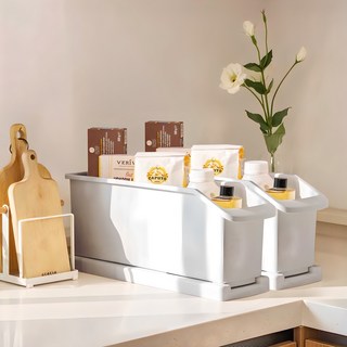 Changsin Living 昌信生活 韓國產Sink In薄型收納櫃, 灰色, 2個