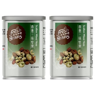 長青穀典 香蔥三味堅果 帶有青蔥甜味 易開包裝, 80g, 2罐