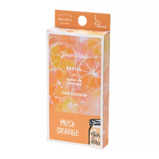John's Blend 車用香氛夾補充3件組 - 麝香橙香, 柑橘麝香, 1組