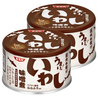 SSK 清水食品 沙丁魚 味噌煮罐 150g 日本風味 即食罐頭 無化學添加, 2罐