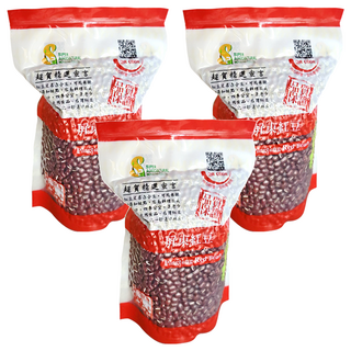 超賀 屏東紅豆 600g, 台灣在地農產新鮮採收, 無添加防腐劑及色素, 工廠通過HACCP及ISO22000認證, 3包