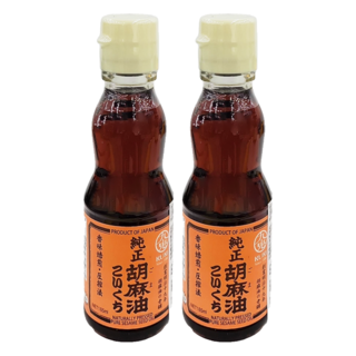 九鬼 純正胡麻油, 185ml, 日本原產, 香味焙煎、圧榨法, 170g, 2瓶