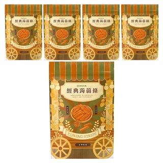 菓青市集 麻辣蒟蒻條 椒香超爽口 台灣人氣點心 香Q彈牙涮嘴, 200g, 5包