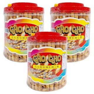 CHO CHO 花生風味煉乳捲心, 700g, 3罐