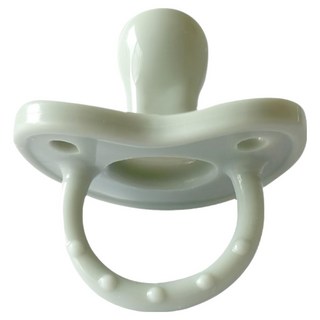 Basilic 貝喜力克 全矽膠拇指型安撫奶嘴, 一體成型 無配件 不卡垢不積水, 適合0個月以上寶寶, S(0~6個月), 墨綠色, 1組