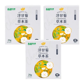 義美生機 洋甘菊草本茶 無咖啡因 三角茶包 2g x 10包 x 3盒