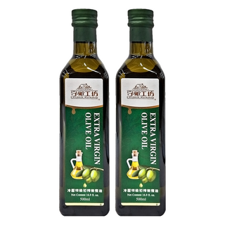 福壽實業 守橄工坊 冷壓特級初榨橄欖油, 500ml, 2瓶