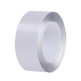 透明無痕雙面膠帶, 厚2mm 寬3cm 長3m, PET材質, 壁虎固定用, 1組