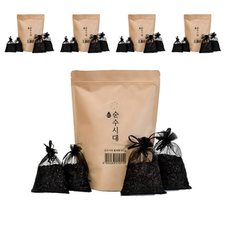 순수시대 활성탄 실내 탈취제 본품 + 망사주머니 4개, 500g, 5세트