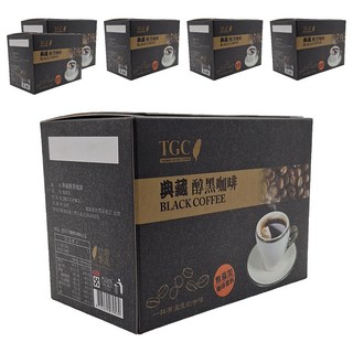 TGC 古坑咖啡 典藏醇黑咖啡，無添加咖啡香料, 2.6g, 14包, 6盒