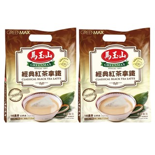馬玉山 經典紅茶拿鐵 可回沖式奶茶 奶素 台灣製造, 20g, 16包, 2袋