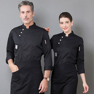 lovinglab 男女通用長袖按扣廚師服上衣 CLT-05