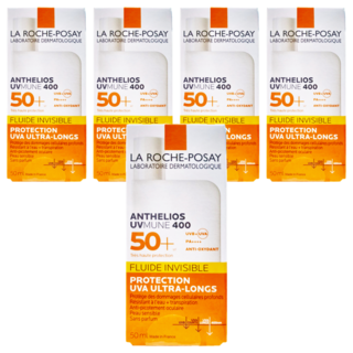LA ROCHE POSAY 理膚寶水 安得利清爽極效夏卡防曬液 SPF50+ PA++++, 50ml, 5瓶