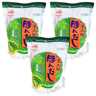 HONDASHI 烹大師 味之素 昆布風味調味料，日本原裝進口 北海道產真昆布使用, 500g, 3包