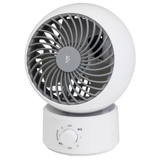 YAMAZEN 山善 循環扇 YAS-KW15TW 3段風量 左右自動擺頭 上下角度調整